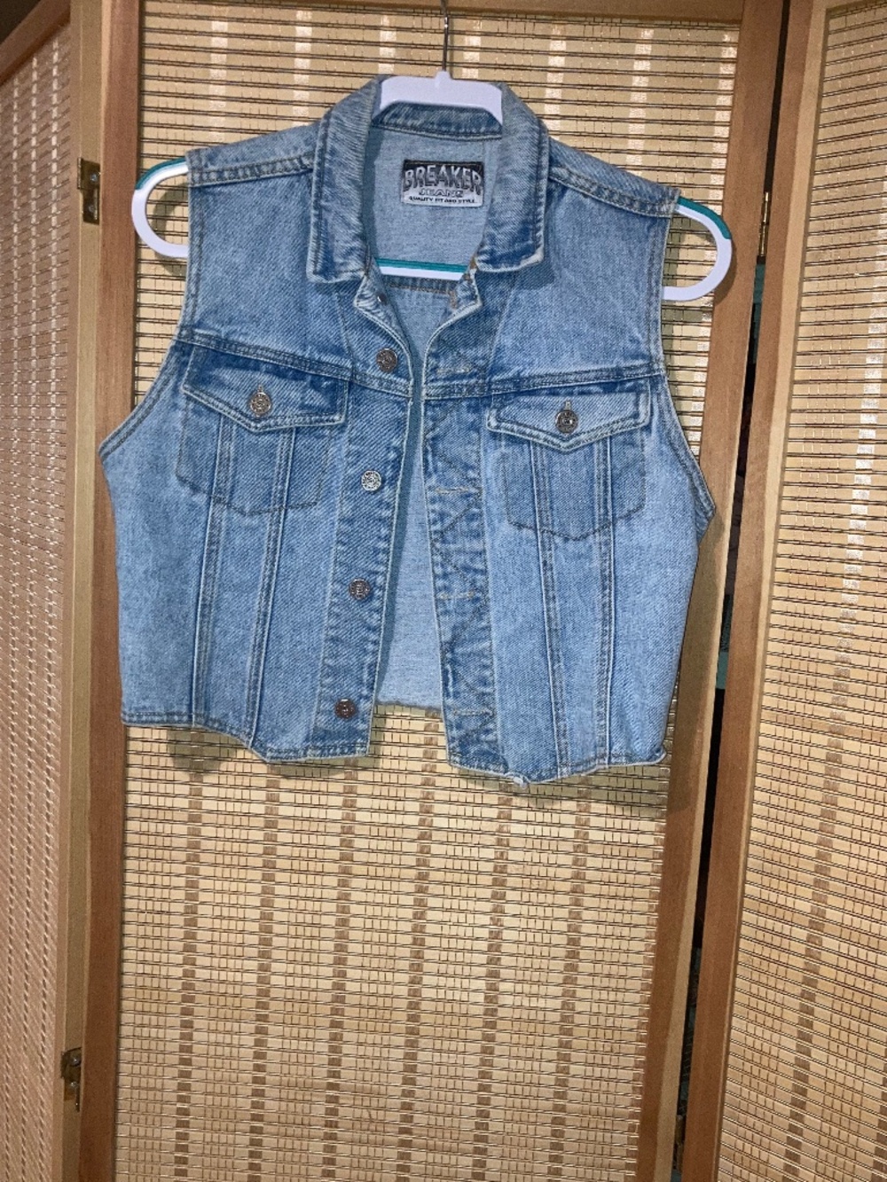 Vintage denim vest